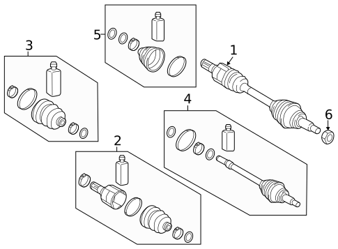 Drive Axles for 2023 Genesis GV60 #1