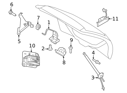 Lock & Hardware for 2013 Lincoln MKX #2