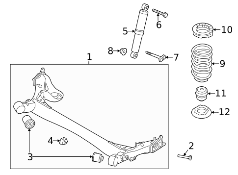 Rear Suspension for 2017 Hyundai Elantra GT #0
