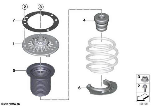 Front Axle Suspension for 2014 BMW 320iX #4