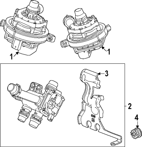 Water Pump for 2025 Cadillac OPTIQ #0