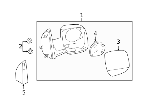 Outside Mirrors for 2009 Ford E-150 #0