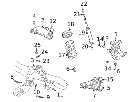 Suspension Components for 1999 Dodge Durango #1