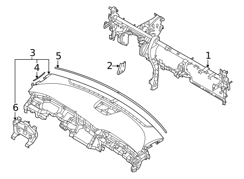 Instrument Panel for 2022 Hyundai Tucson #1