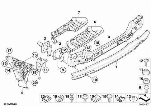 Bumper, Rear for 2005 BMW 550i #0