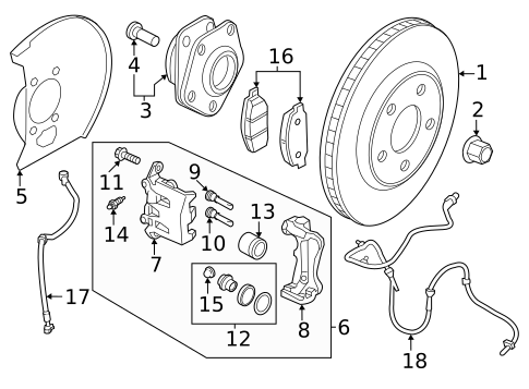 Brake Components for 2019 Nissan LEAF #3
