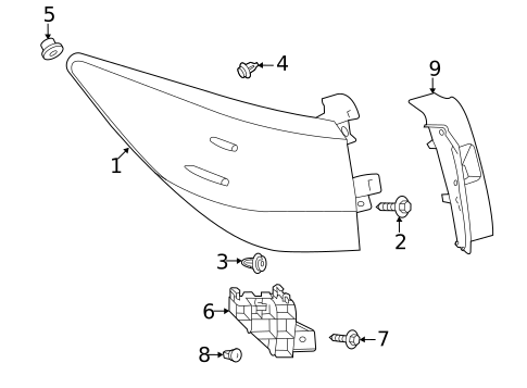 Tail Lamps for 2021 Lexus RX350L #1