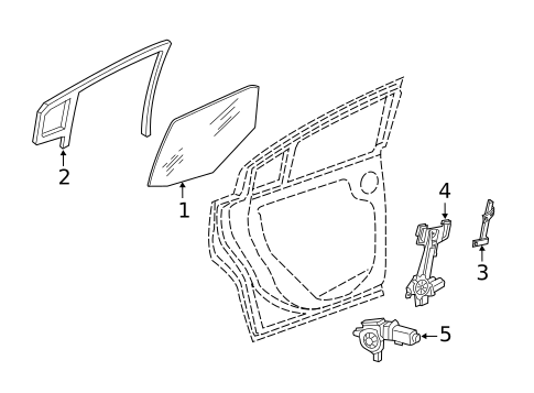 Rear Door for 2021 Dodge Charger #1