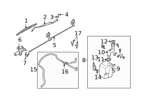 Wiper & Washer Components for 2005 Kia Sedona #0