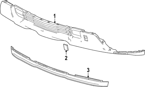 Bumper & Components - Front for 2022 Chevrolet Silverado 1500 LTD #3