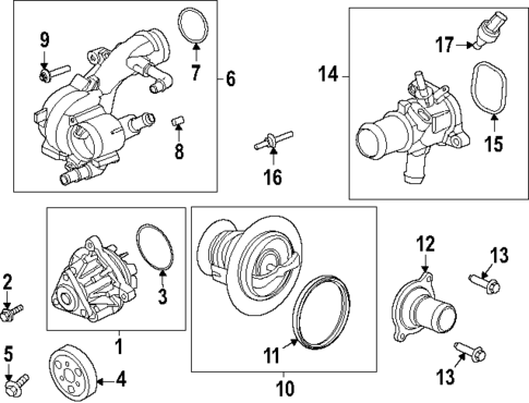 Water Pump for 2025 Lincoln Corsair #0