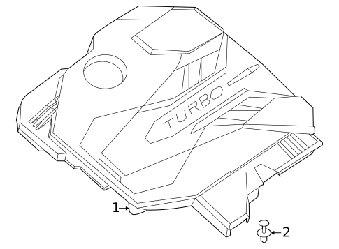 Engine Appearance Cover for 2024 Genesis G80 #0