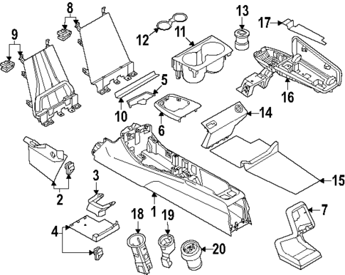 Center Console for 2024 BMW X2 #0