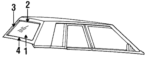 Reveal Moldings for 1988 Chrysler LeBaron #0