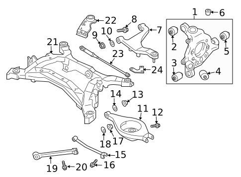 Rear Suspension for 2019 Nissan 370Z #1