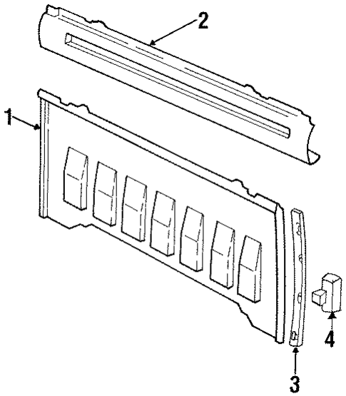 Back Panel for 1994 Chevrolet C1500 #0