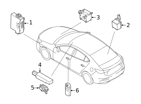 Keyless Entry Components for 2018 Mazda 3 #0