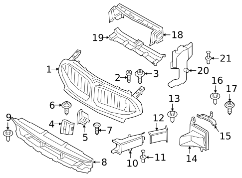 Radiator Support for 2025 BMW 750e xDrive #3