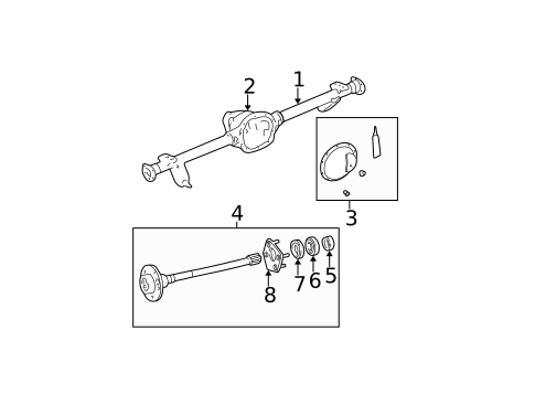 Axle Housing for 2002 Jeep Grand Cherokee #0