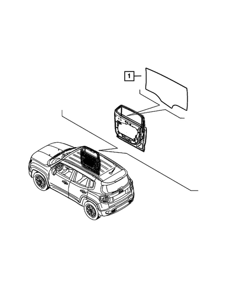 Glass and Interior Rearview Mirror for 2023 Jeep Renegade #5