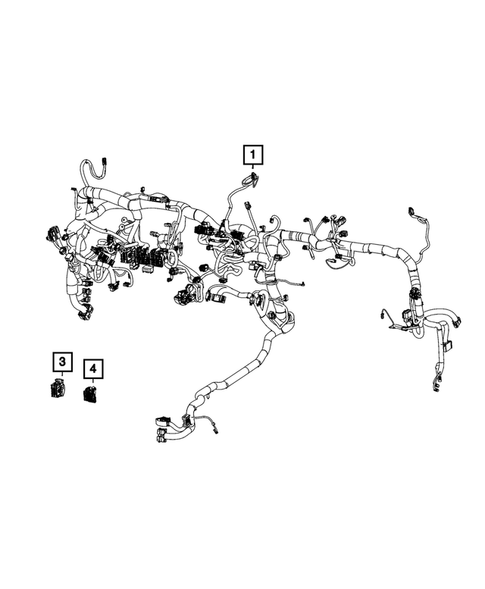 Wiring, Instrument Panel for 2022 Ram 1500 #0