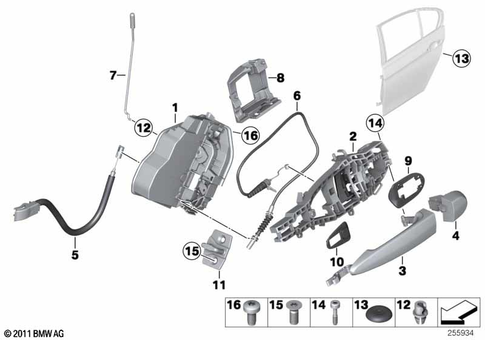 Door, Rear for 2014 BMW 328dX #1