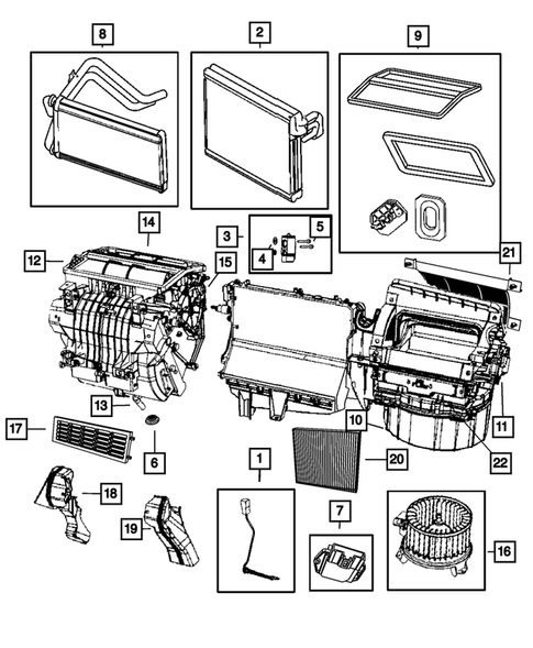 Air Conditioner and Heater Units for 2012 Dodge Caliber #0