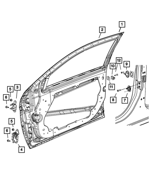 Front Door for 2013 Chrysler 200 #4
