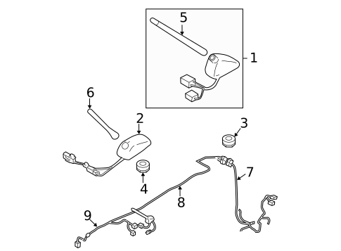 Antenna & Radio for 2014 Subaru Impreza #0