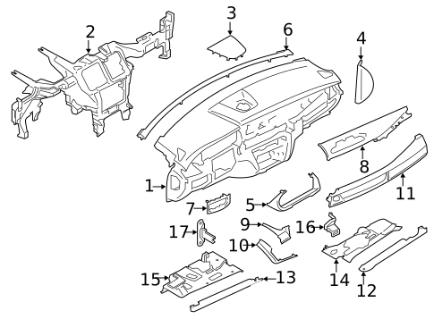 Instrument Panel for 2017 BMW X5 #0