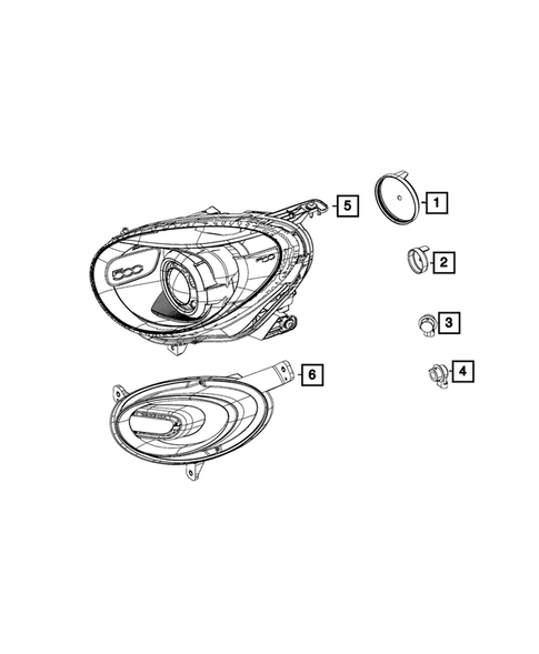 Lamps-Interior and Exterior for 2016 Fiat 500X #7