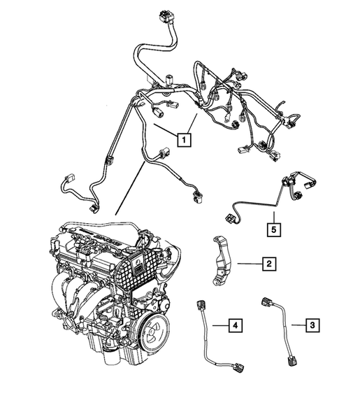 Wiring-Powertrain for 2011 Dodge Avenger #0