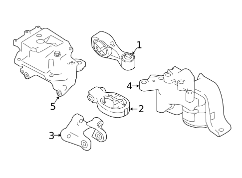Engine & Trans Mounting for 2017 Nissan Sentra #0