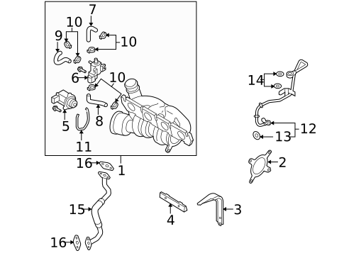 Turbo Charger for 2016 Volkswagen Eos #0