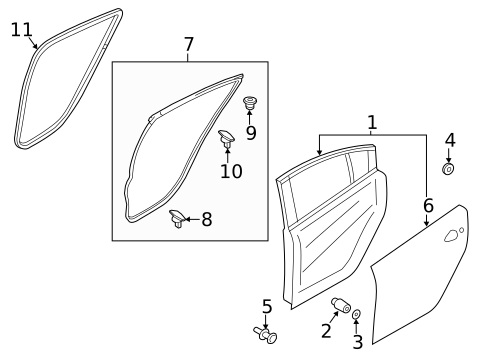 Door & Components for 2016 Mazda 6 #0