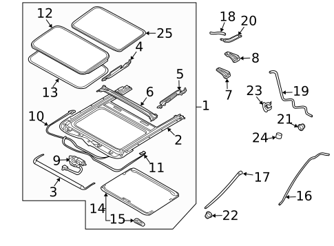 Sunroof for 2007 Nissan Murano #0