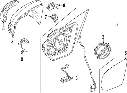 Outside Mirrors for 2024 Mercedes-Benz EQB 350 #0