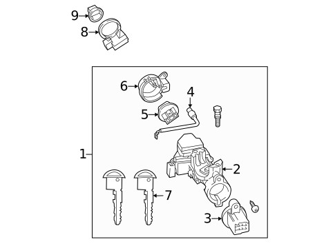 Ignition Lock for 2006 Mazda MX-5 Miata #1