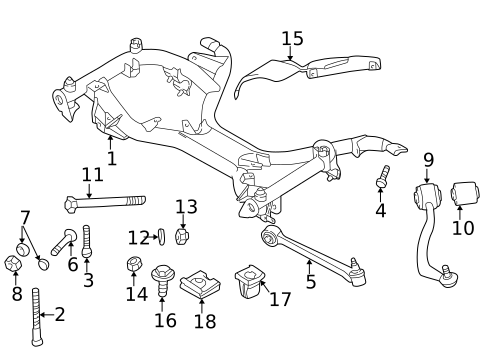 Suspension Components for 2000 BMW 740i #1