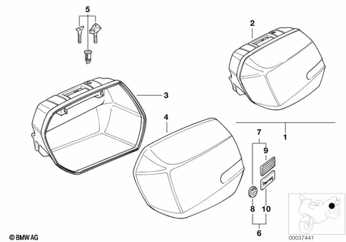 Luggage System for 1992 BMW-Motorrad R 1100 RS #2