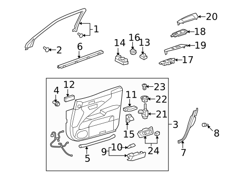 Power Seats for 2011 Lexus LS460 #3