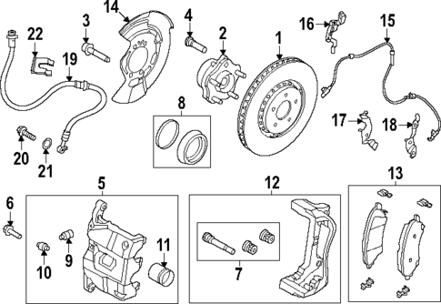Brake Components for 2023 Nissan ARIYA #0