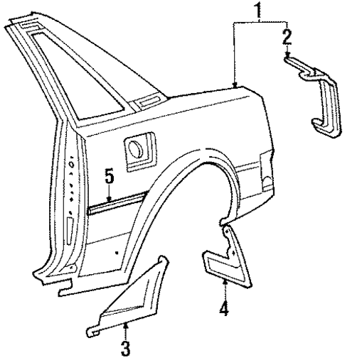 Quarter Panel for 1986 Toyota MR2 #0