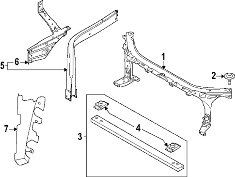 Radiator Support for 2025 Lincoln Navigator #0