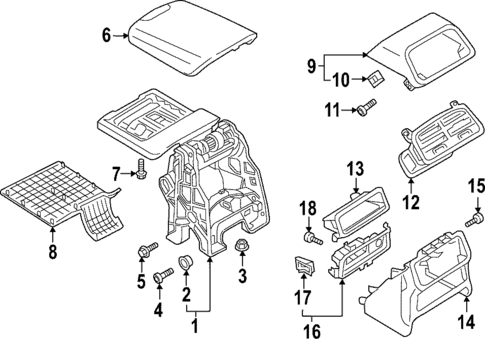 Console for 2022 Audi S7 Sportback #5