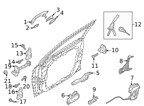 Rear Door for 2022 Hyundai Sonata #1
