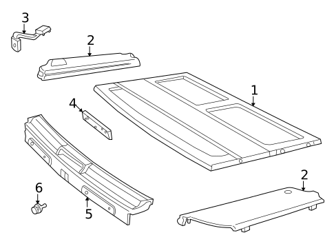 Interior Trim - Rear Body for 2002 Land Rover Range Rover #0