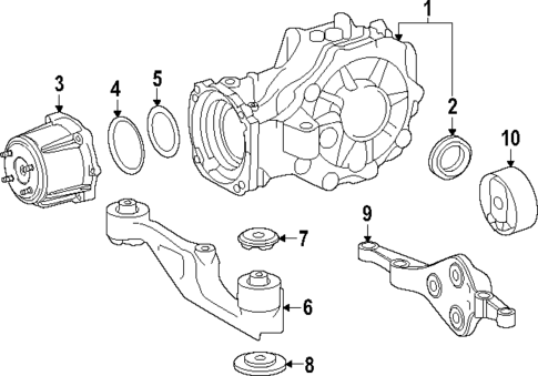 Axle & Differential for 2025 Toyota Grand Highlander #0