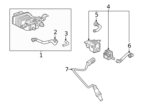 Emission Components for 2023 Lexus LX600 #0