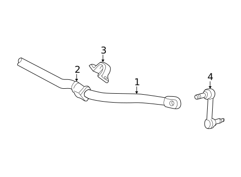 Stabilizer Bar & Components for 2002 Lincoln LS #1